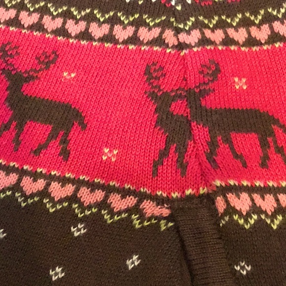 Gymboree size 5-6 knit poncho with deer - Picture 2 of 6